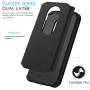 CasemartUSA Phone Case for [Motorola Moto E5 (XT1920DL)], [DuoTEK Series][Black] Shockproof Cover [Impact Resistant][Defender] for Moto E5 (Tracfone, Simple Mobile, Straight Talk, Total Wireless)