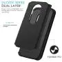 CasemartUSA Phone Case for [Motorola Moto E5 (XT1920DL)], [DuoTEK Series][Black] Shockproof Cover [Impact Resistant][Defender] for Moto E5 (Tracfone, Simple Mobile, Straight Talk, Total Wireless)