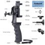 2in1 Vlog Hand Grip Stabilizer Bundle /Mini Shotgun Microphone