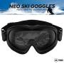 Ski & Snowboard Goggles - Snow Glasses for Skiing, Snowboarding, Motorcycling & Outdoor Winter Sports - Anti Fog & Helmet Compatible Snowmobile Gear with UV400 Protection - Fits Men, Women & Youth