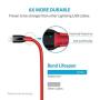 Anker [2-Pack] Powerline+ Lightning Cable (3ft) Durable and Fast Charging Cable [Aramid Fiber & Double Braided Nylon] for iPhone SE / 11 / XS/XS Max/XR/X / 8/8 Plus / 7/7 Plus and More (Red)