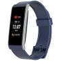 MYKRONOZ ZeFit4 HR Fitness Activity Tracker with Heart Rate Monitoring, Color Touchscreen & Smart Notifications - Blue/Silver