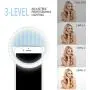 Selfie Ring Light [Upgraded Version], Rechargeable Portable Clip-on Selfie Fill Light with 36 LED for Smart Phone Laptop Photography, Camera Video, Girl Makes up Blue