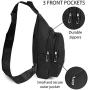 Westend Crossbody Sling Bag Backpack with Adjustable Strap