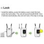 Solebe Bluetooth Smart Chain Lock Bike/Motorcycle/Gate/Door Keyless Lock with Anti Theft Alarm 110dB Phone APP Control(Black 31.5 Inch)