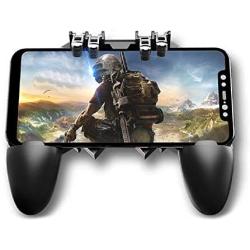 FEDBNET Mobile Game Controllers Trigger Joystick Gamepad,Phone Gamepad Trigger Fire Button Aim Key L1R1 Shooter Controller PUBG FUT1 for 4.6-6.5 Inch Mobile Phone