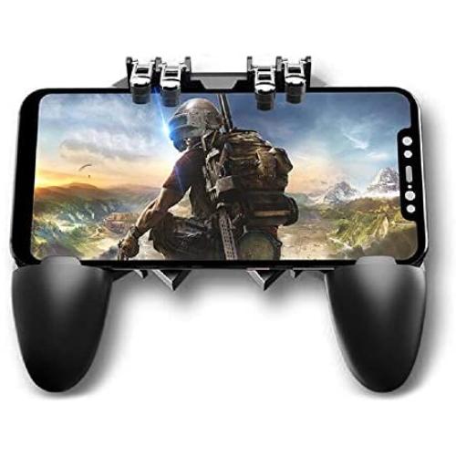 FEDBNET Mobile Game Controllers Trigger Joystick Gamepad,Phone Gamepad Trigger Fire Button Aim Key L1R1 Shooter Controller PUBG FUT1 for 4.6-6.5 Inch Mobile Phone