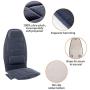 Snailax Massage Seat Cushion with Heat - Extra Memory Foam Support Pad in Neck and Lumbar,10 Vibration Massage Motors, 3 Heating Pad, Back Massager for Back Pain Relief, Massage Chair Pad for Car