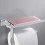 Fashion Toilet Roll Paper Rack Aluminum Wall-Mounted Mobile Phone Holder Bathroom Accessories