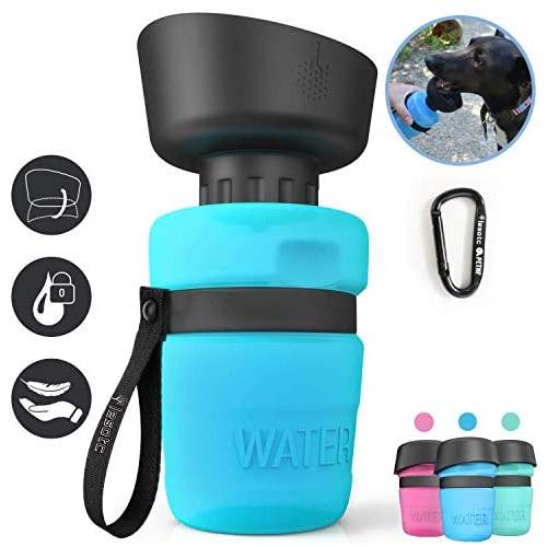 lesotc Pet Water Bottle for Dogs, Dog Water Bottle Foldable, Dog Travel Water Bottle, Dog Water Dispenser, Lightweight & Convenient for Travel BPA Free lesotc Pet Water Bottle for Dogs, Dog Water Bottle Foldable, Dog Travel Water Bottle, Dog Water Dispenser, Lightweight & Convenient for Travel BPA Free