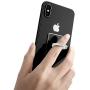 3 Pack Transparent Phone Ring with Diamond, Tomorotec Clear Cell Phone Ring Holder Stand with Black Car Mount Hook - for iPhone 11 X XR XS 8 7 Plus 6S 6 5s 5 SE, Galaxy S8 S7 S6 Edge (Silver)