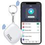 Key Finder, DinoFire Key Finder with App for Android/iOS Phone, Key Finder Locator for Purse Wallet Keychain, Phone Finder with One Touch Find & Anti-Loss Function, White