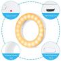 Selfie Ring Light, MercuryGo Rechargeable Portable Clip on 40 LED Circle Light with 3 Light Modes for iPhone/Android Smart Phone Photography, Camera Video Recording, Vlog