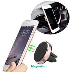 Phone Ring Holder Finger Kickstand 360° Rotation Metal Ring Grip with Magnetic Phone Car Mount Holder for Car Air Vent Magnetic Mount car Phone Holder Set (Rose Gold)