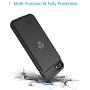GIN FOXI Battery Case for iPhone SE2/8/7,Qi Wireless Charging Case 5000mAh for iPhone SE 2020 Rechargeable Extended Charger Case Cover Compatible with iPhone Audio Devices,iPhone SE 2020/8/7