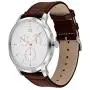 Tommy Hilfiger Mens Stainless Steel Quartz Watch with Leather Crocodile Strap, Brown, 22 (Model: 1710389) Tommy Hilfiger Mens Stainless Steel Quartz Watch with Leather Crocodile Strap, Brown, 22 (Model: 1710389)