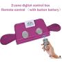 PinJaze Sauna Blanket Detox Far Infrared, Upgraded Stretch Out Hand Design Professional Fitness Machines Helps to Weight Loss and Relieve Pain(with Button Battery/110V US Plug)（Purple）