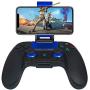 STOGA Mobile Game Controller Compatible for iPhone iOS & Android,Wireless Remote Controller with Vibration Feedback, Mobile Phone Holder (Blue)