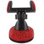 Radish Stars Adjustable Strong Sticky Dashboard Car Phone Mount Crystal Rhinestone Phone Holder for Car Red