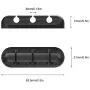 3 Pack Cable Clips - Simr Cord Organizer - Cable Management - 6mm Wire Holder System - Rubber Adhesive Cord Hooks fit Home, Office, Cubicle, Car, Desk Accessories 3 Pack Cable Clips - Simr Cord Organizer - Cable Management - 6mm Wire Holder System - Rubber Adhesive Cord Hooks fit Home, Office, Cubicle, Car, Desk Accessories