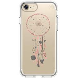 Speck Products Presidio Clear+ Print Cell Phone Case for iPhone 7 - Dreamcatcher Gold/Clear