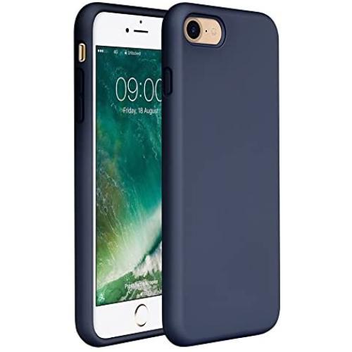 Miracase iPhone SE Case(2020),iPhone 8 case,iPhone 7 Silicone Case Gel Rubber Full Body Protection Shockproof Cover Case Drop Protection for Apple iPhone 9/ iPhone 8/ iPhone 7(4.7")(Navy Blue)