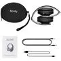 Bluetooth Headphones Wireless,MKay Over Ear Headset V5.0 with Microphone, Foldable & Lightweight, Support Tf Card MP3 Mode and Fm Radio for Cellphones Laptop TV(Black-Gray)