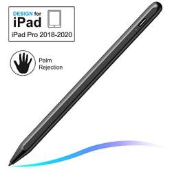 Stylus Pen with Palm Rejection, FOJOJO Active Stylus Compatible with (2018-2020) Apple iPad Pro 11 & 12.9 inch/iPad 7th Gen/iPad 6th Gen/iPad Mini 5th Gen/iPad Air 3rd Gen (Black)