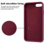 Vooii iPhone 8 Plus Case, iPhone 7 Plus Case, Soft Silicone Gel Rubber Bumper Case Microfiber Lining Hard Shell Shockproof Full-Body Protective Case Cover for iPhone 7 Plus /8 Plus - Burgundy