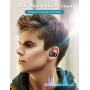 Bluetooth Headphones, Spidoc 5.0 Auto Pairing Deep Bass HiFi Stereo Sound True Wireless Earbuds in Ear Bluetooth Earphones Binaural Call Headset with Built in Mic and Charging Case for Sports Running