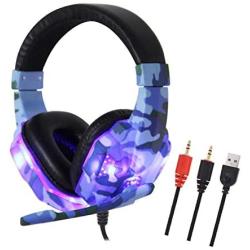 PS4 Headset Bass Gaming Headphones Game Earphones Casque with Mic for PC Mobile Phone New One Tablet