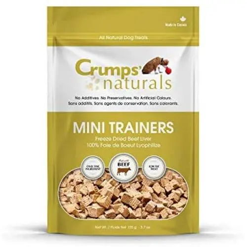 Crumps Naturals Mini Trainers Freeze Dried Beef Liver Crumps Naturals Mini Trainers Freeze Dried Beef Liver
