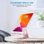 OMOTON Adjustable Tablet Stand iPad Stand Compatible with iPad 10.2 2019, New iPad Pro 11/12.9 inch 2020, iPad 9.7 2018, iPad Mini, iPad Air, Nintendo Switch, and All Cellphones Smart phone, Rose Gold