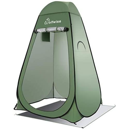 WolfWise Pop Up Privacy Shower Tent Portable Outdoor Sun Shelter Camp Toilet Changing Dressing Room