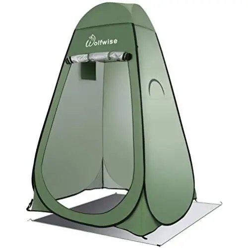 WolfWise Pop Up Privacy Shower Tent Portable Outdoor Sun Shelter Camp Toilet Changing Dressing Room WolfWise Pop Up Privacy Shower Tent Portable Outdoor Sun Shelter Camp Toilet Changing Dressing Room