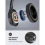 Mpow 45Hrs Active Noise Cancelling Headphones, H17 New Bluetooth Headphones Over Ear, Built-in Mic, Quick Charge, Deep Bass, Wired/Wireless Headset for Travel, Online Class, Home Office, TV