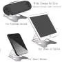 Adjustable Tablet Stand, Foldable Cell Phone Stand Holder Dock, Aluminum Universal Desk Stand Fit for iPhone,iPad,Tablet Display, Desktop Holder for Kindle Fire,Nitendo Switch,All Mobile Phone, Black Adjustable Tablet Stand, Foldable Cell Phone Stand Holder Dock, Aluminum Universal Desk Stand Fit for iPhone,iPad,Tablet Display, Desktop Holder for Kindle Fire,Nitendo Switch,All Mobile Phone, Black