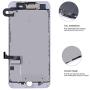Screen Replacement Compatible for iPhone 7 Plus White 5.5 Inch, LCD Display 3D Touch Digitizer Full Assembly with Proximity Sensor + Front Facing Camera + Earpiece Speaker + Repair Tools Kit