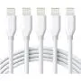 iPhone Charger Cable Lightning Cable 5 Pack 6FT Fast Charging Cords Syncing Extra Long USB iPhone Charging Cord Compatible iPhone 11/XS/Max/XR/X/8/8P/7/7P/6/iPad/IOS White SHARLLEN