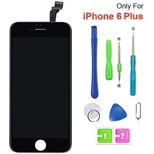 iPhone 6 Plus Screen Replacement Digitizer Frame Assembly Full Set LCD Touch Screen 5.5 inch Black iPhone 6 Plus Screen Replacement Digitizer Frame Assembly Full Set LCD Touch Screen 5.5 inch Black