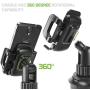 Cellet Car Cup Holder Phone Mount Cradle Compatible for iPhone 11 Pro Max XR XS Max X 8 Plus Samsung Note 10 9 8 Galaxy S20 Ultra S10+ S9 S8 Moto e6 z4 g Power Play Pixel 4 XL LG