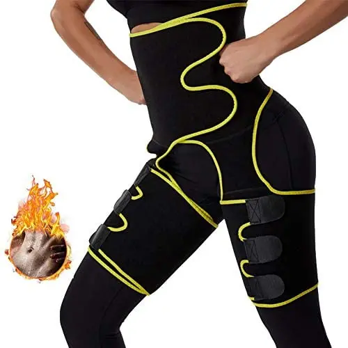 Nigecue Waist Trainer for Women Weight Loss, 3 in 1 Waist Cincher Thigh Trimmer Butt Lifter, Adjustable Sweat Slimming Body Shaper Sport Workout Girdle Belt, High Waist Nigecue Waist Trainer for Women Weight Loss, 3 in 1 Waist Cincher Thigh Trimmer Butt Lifter, Adjustable Sweat Slimming Body Shaper Sport Workout Girdle Belt, High Waist