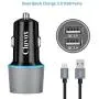 Fast USB C Car Charger, Compatible for Samsung Galaxy S20/S20 Plus/S20 Ultra/S10+/S10e/S9/S8 Active/Note 10/Note 9/8/A20/A50/A70, Quick Charge 3.0 Dual USB Rapid Car Charger with Type C Cable 3.3ft
