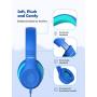 Mpow CH6S Kids Headphones with Microphone Over-Ear/On-Ear, HD Sound Sharing Function Headphones for Children Boys Girls, Volume Limited Safe 85dB/94dB Foldable Headset w/Mic for School/PC/Cellphone