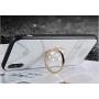 Cell Phone Finger Ring Holder, GREATQIQI Bling Crystals Phone Kickstand, 360° Rotation Metal Ring Grip Stand for Phones and Tablets (Gold)