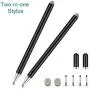 Universal Disc Stylus Pens, 2 in 1 Capacitive Stylist Pens for All Capacitive Touch Screens Cell Phones, iPad, Tablet, Laptops with 6 Replacement Tips by Molichang (2 Pcs) (Black/Black) Universal Disc Stylus Pens, 2 in 1 Capacitive Stylist Pens for All Capacitive Touch Screens Cell Phones, iPad, Tablet, Laptops with 6 Replacement Tips by Molichang (2 Pcs) (Black/Black)