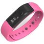 CEStore Ultra Light Wireless Bluetooth 4.0 IP67 Wristband Smart Watch w/ Health Sport Monitoring/ Pedometer/ Sleep monitoring/ Sedentary Reminder/ Call Reminder for Android IOS Smartphone-Pink