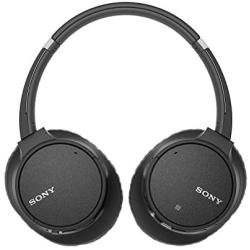 Sony Noise Cancelling Headphones WHCH700N: Wireless Bluetooth Over the Ear Headset with Mic for phone-call and Alexa voice control - Black