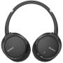 Sony Noise Cancelling Headphones WHCH700N: Wireless Bluetooth Over the Ear Headset with Mic for phone-call and Alexa voice control - Black