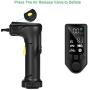 Air Compressor Portable Car Tire Pump Electric Hand Held Pump with 12V Car Charger Digital LED Light, 2000mAh Rechargeable Lithium Battery for Car Bike Motorcycle Tires Ball Inflatable & Deflatable Air Compressor Portable Car Tire Pump Electric Hand Held Pump with 12V Car Charger Digital LED Light, 2000mAh Rechargeable Lithium Battery for Car Bike Motorcycle Tires Ball Inflatable & Deflatable